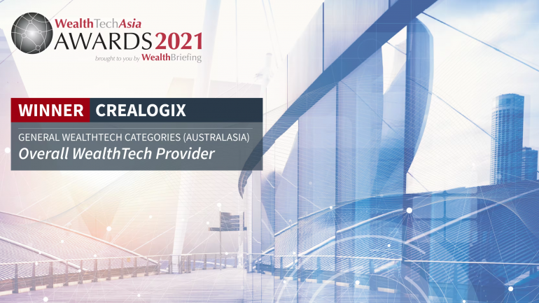 CREALOGIX Crowned Winner In Overall WealthTech Provider Australasia 